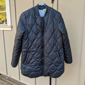 Water-Resistant Sherpa-Lined Quilted Jacket